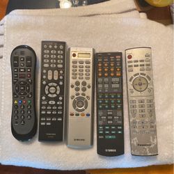 TV Television Remotes Quantity 5 Toshiba Samsung Panasonic 