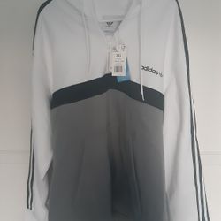 Brand New Adidas Hooded Sweatshirt Men's Size 2XL