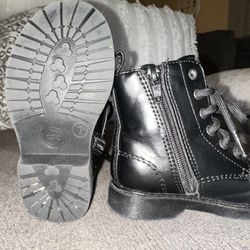 Black Leather Boots Toddlers 
