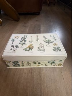 Photo Storage Box - Medium - Botanical Flowers Print