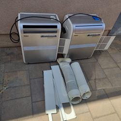 $180 for both ($90 each). 2 Portable ACs Haier HPRB08XCM ❄️ ICE COLD ❄️