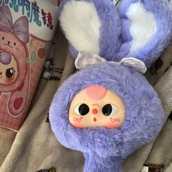 Baby three 3 blind boxes vinyl doll bag charm pendant bunny spring mirror 