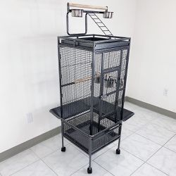 New $125 Large 61” Parrot Bird Cages with Rolling Stand for Cockatiels Parrot Parakeet Lovebird Finch 