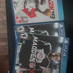 PS4 Games 2k18 and Madden 18