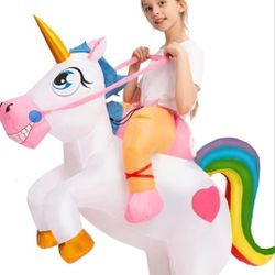 Halloween Inflatable Unicorn Girls Costume 4-6