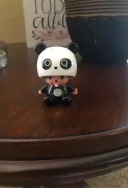 Small baby in costume figure