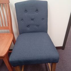 Blue Wooden Chair Available For $25
