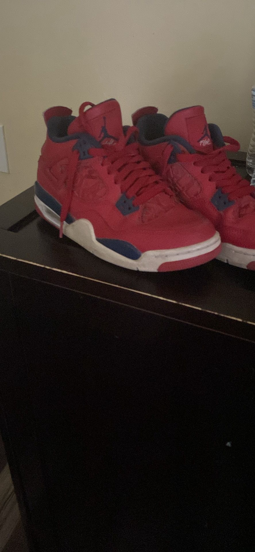 FIBA-Air Jordan 4s – Red/Navy
