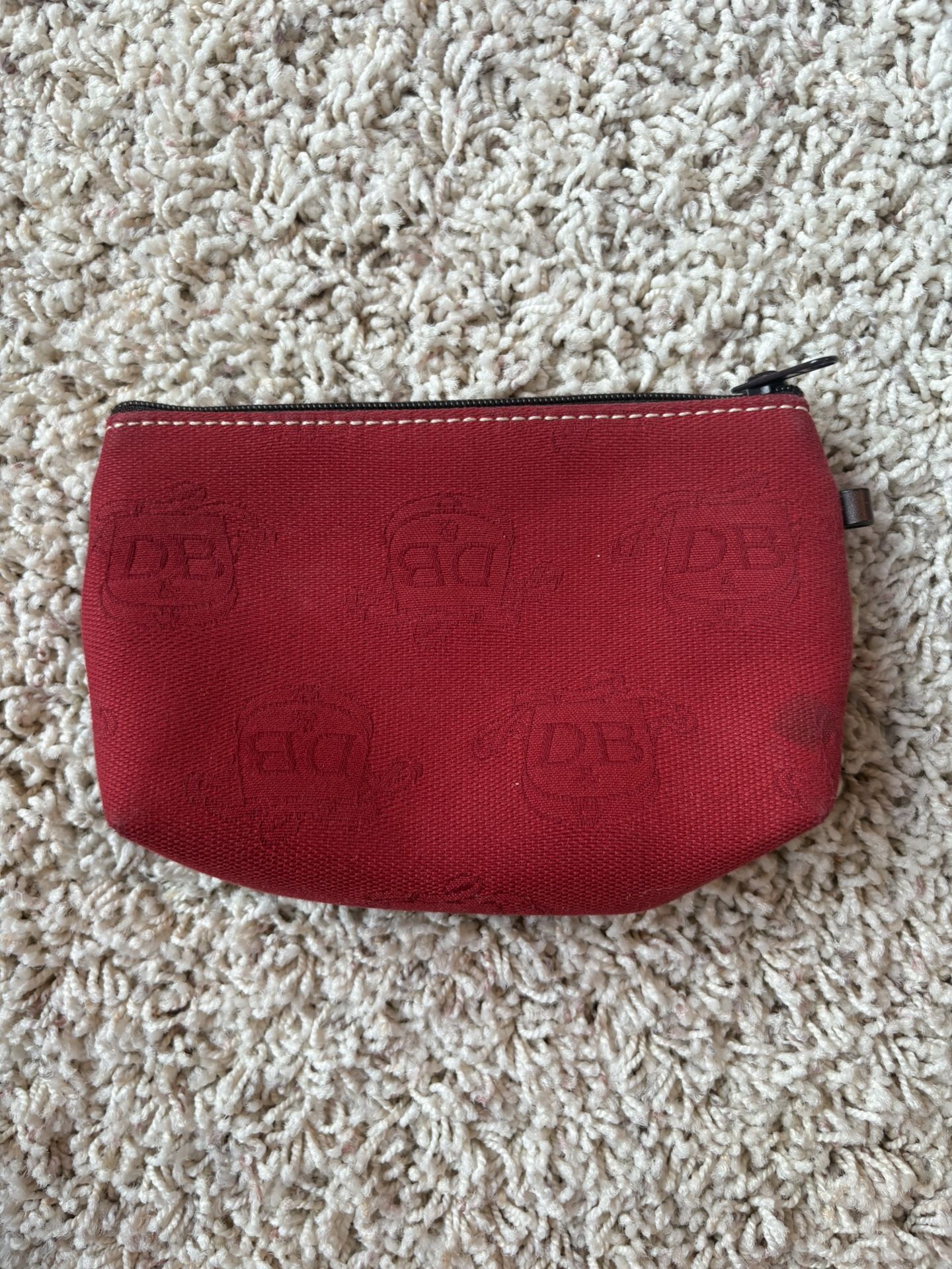 DOONEY & BOURKE | Small Red Canvas Monogram Coin Purse
