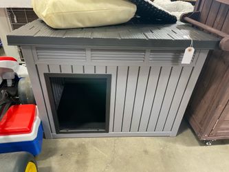 Assembled New Dog House for Indoor & Outdoor w/Weatherproof Roof Removable Floors for Medium Dog