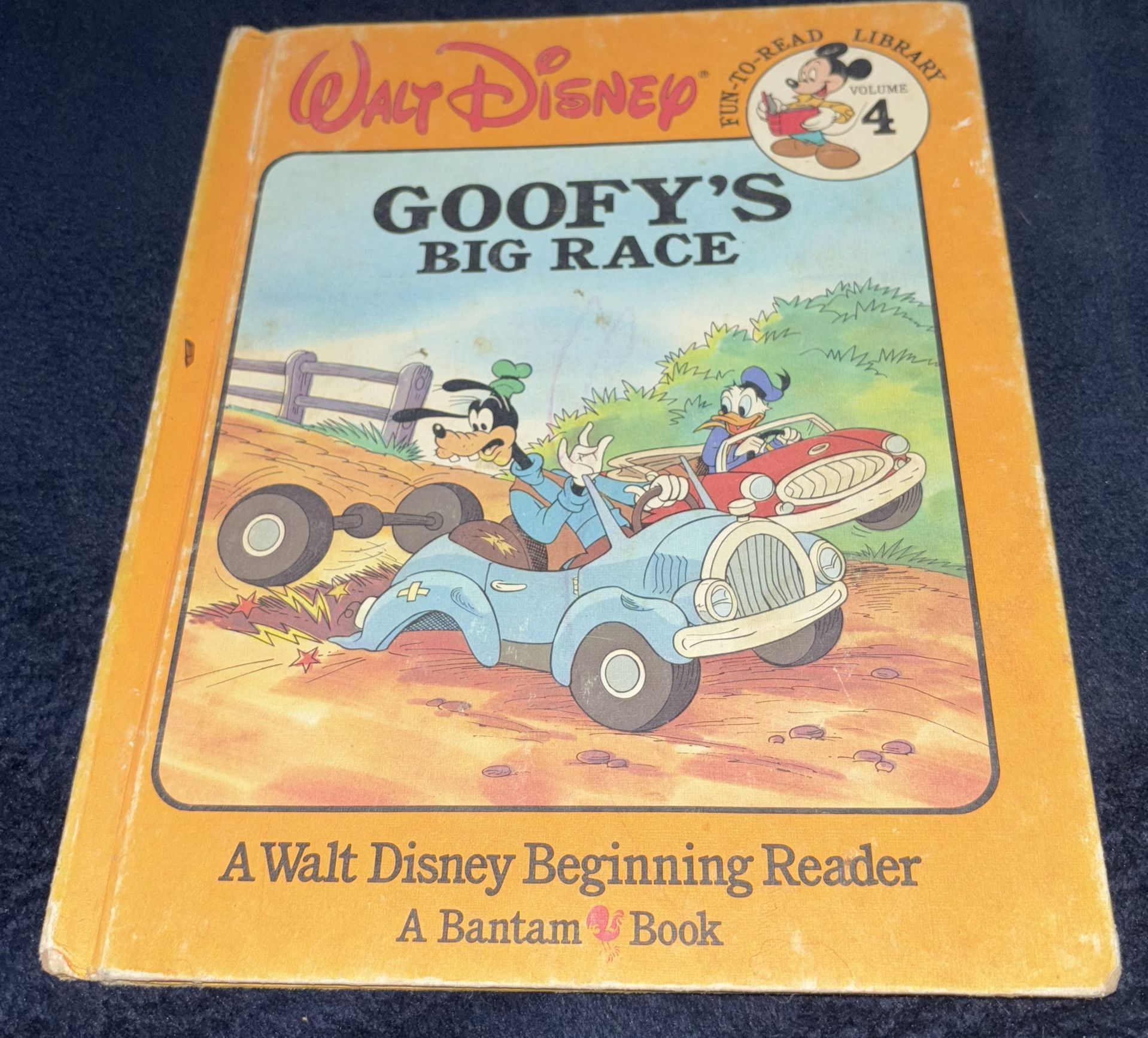 Vintage Walt Disney's Goofy's Big Race Hardcover book
