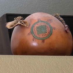 Native American gourd art