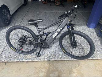 F1 (gray)E Mountain Bike for Adults-750W Peak Motor Electric Commuter Bikes, 25MPH EBike, 36V Battery EBikes, 21-Speed Front Suspension Electric Bicyc