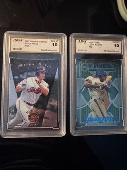 Graded Baseball Cards Lot of 2 GEM MT 10