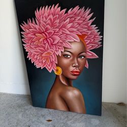 Hand painted portrait