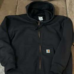 Y2K Carhartt Zip Up Hoodie Large