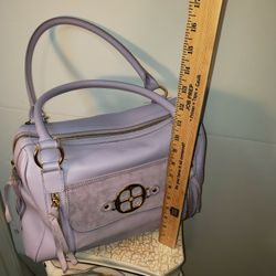 Purple Purse By "IMAN" Holds Lots Clean Lining