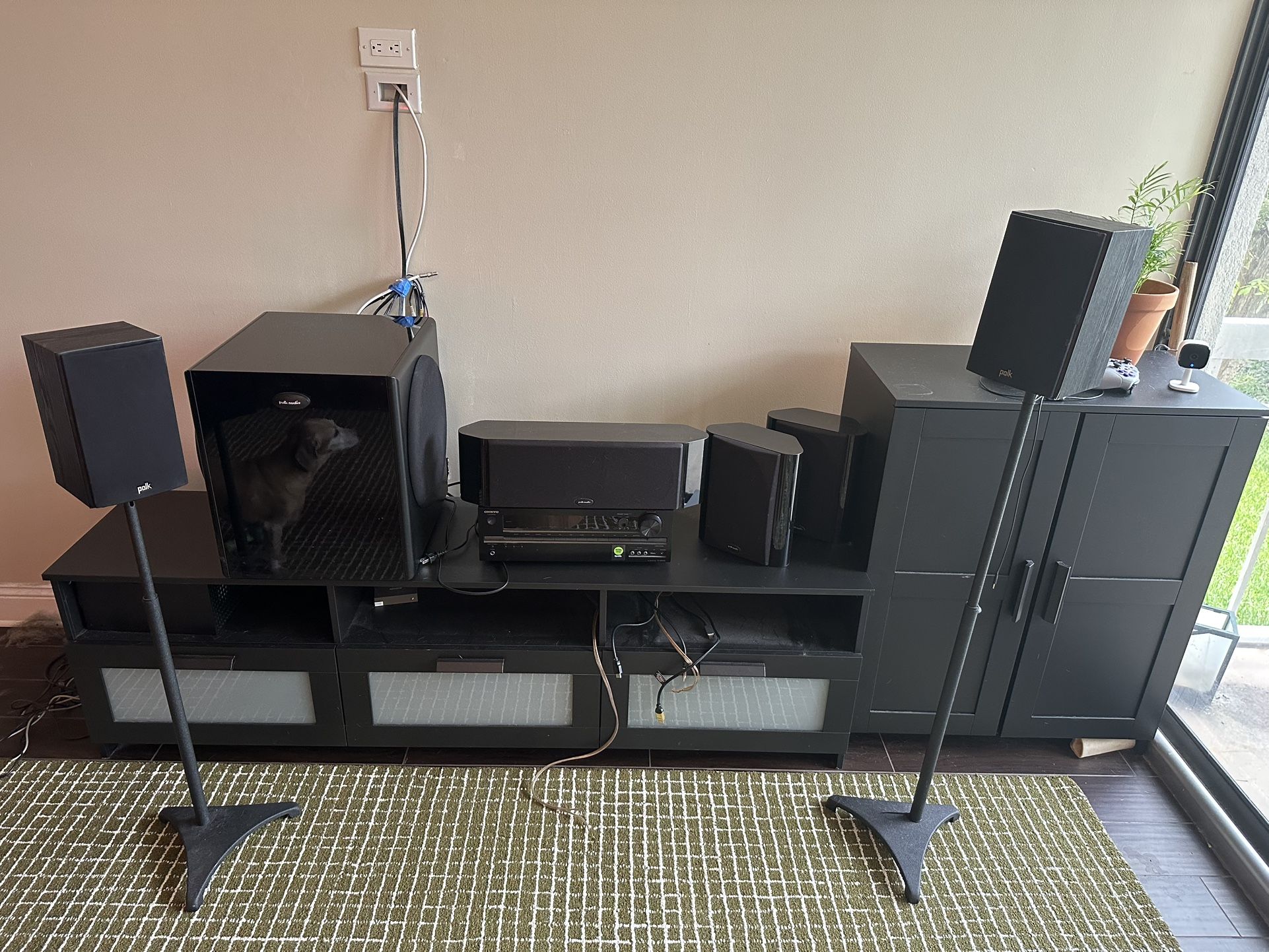 Polk Audio Speakers w/ Receiver Included