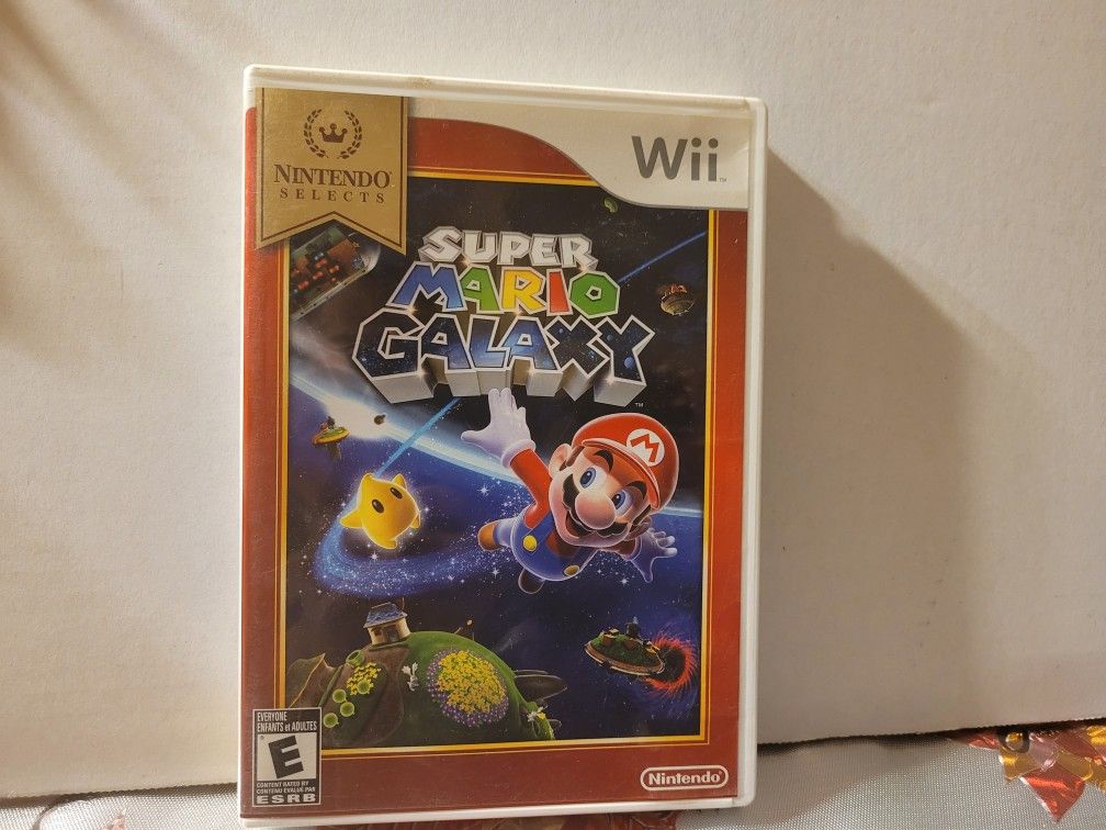NINTENDO  WII GAME  SUPER  MARIO  GALAXY 