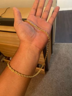 Plated 14 karat gold chain