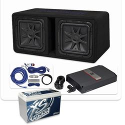 NEW POWERFUL BASS PACKAGE KICKER AUDIO INSTALLED 3000 Watts 1500 Rms