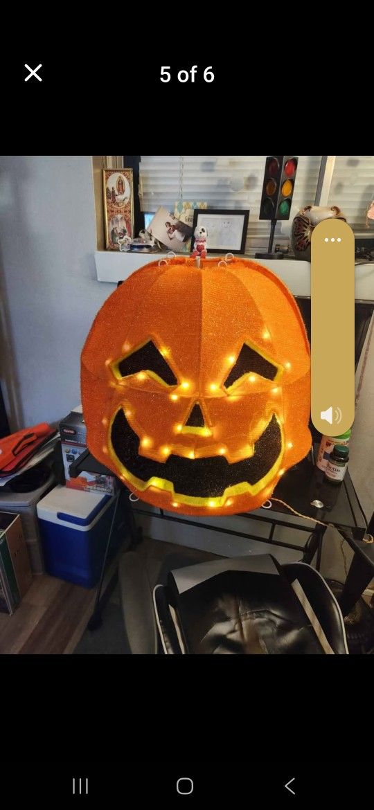 New Large Light Up Pumpkin