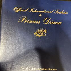Complete Official International Tributes to Princess Diana – Full Pristine Binder - Unaddressed FDCs from 101 countires-