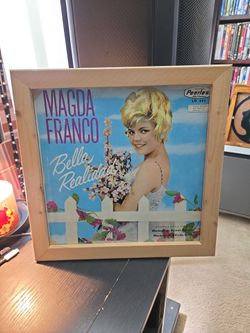 Vinyl wooden frame/display