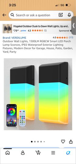 Outdoor smart colored lights I have six total