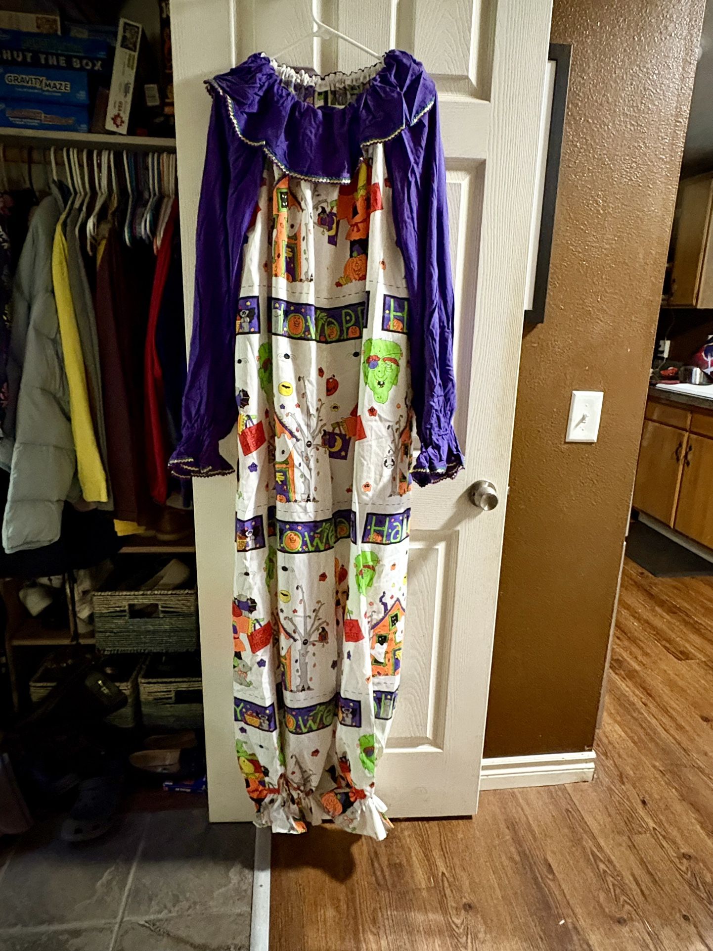Vintage Creepy Homemade Clown Costume