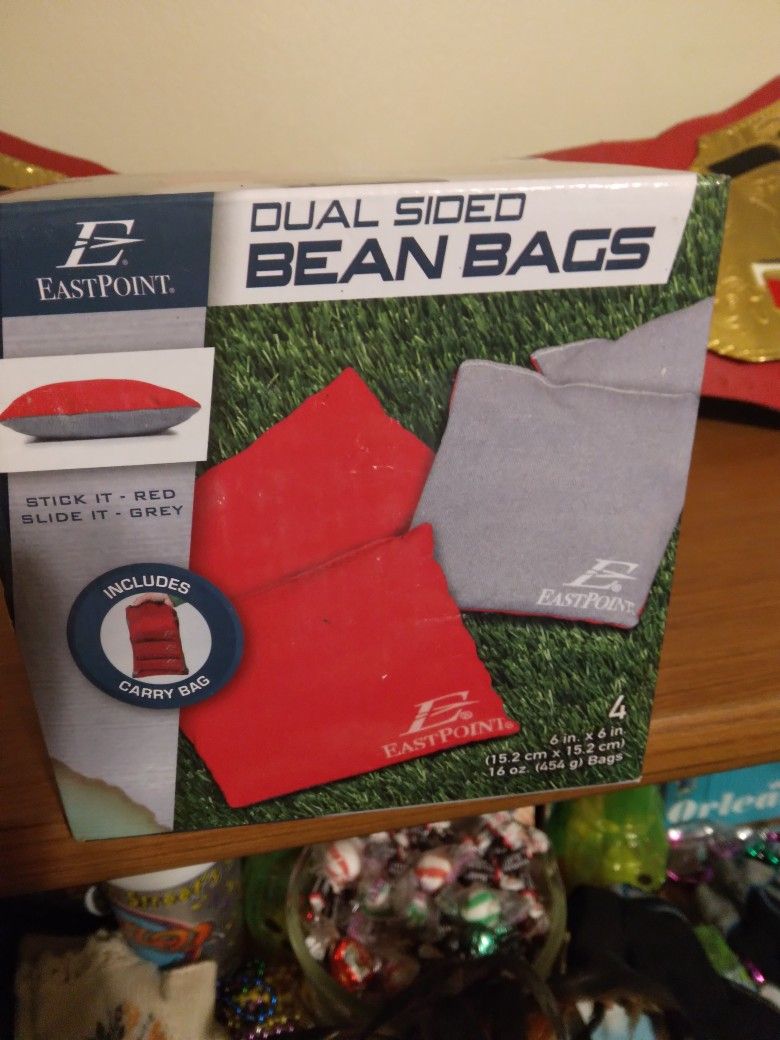 Eastpoint Dual Sided Bean Bags 4 To A Box. I Have 2 Boxes 8 Total