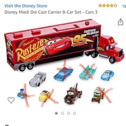 Disney Mack Die Cast Carrier 3 Car Set - Cars 3 (collectibles)