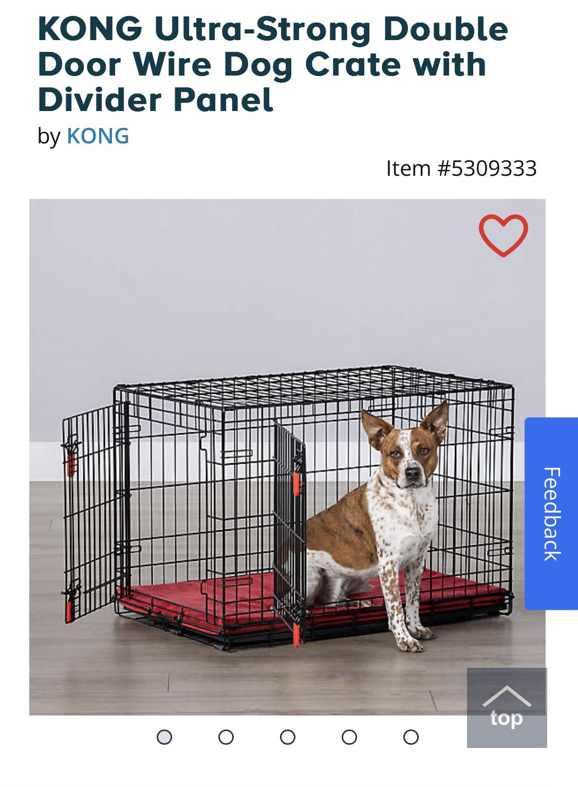 KONG ULTRA STRONG DOUBLE DOOR WIRE CRATE