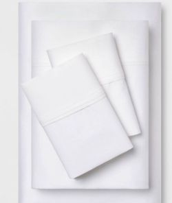 400 Thread Count Solid Performance Sheet Set - Threshold™