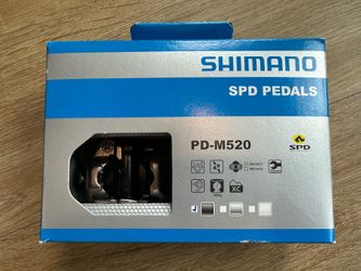 NEW - Shimano PD-M520 Double Sided SPD Clipless Pedals