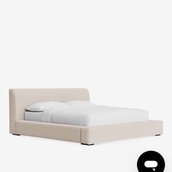 Lulu & Georgia Clayton King Bed In Linen