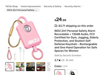 Resellers lot 20 pink recordable safety devices as seen on TikTok