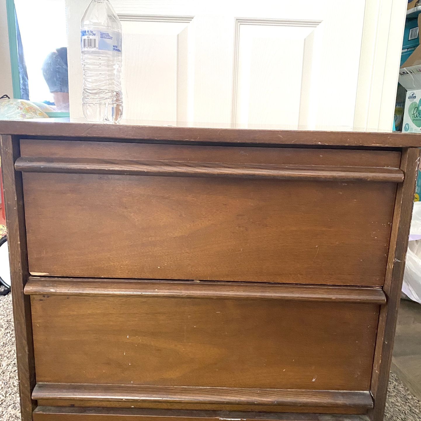 Mid Century End Table Drawers.