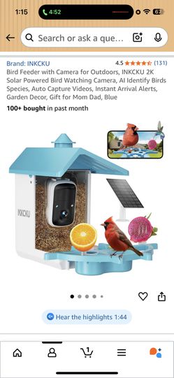 Bird Feeder With Camera 
