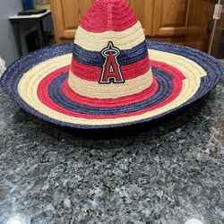 Hat Los Angeles Angels of Anaheim Straw Hat.  Stadium Giveaway Sponsored by State Farm.  Brand new never used.  Smoke free home  