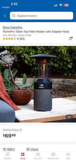 Flame pro tabletop heater