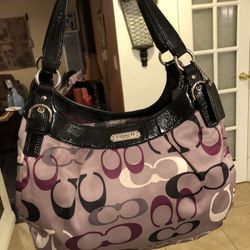 FIRM $ COACH SOHO OPTIC PRINT LARGE SIGNATURE LOGO HOBO F19444 SV/MULTICOLOR MSRP $398