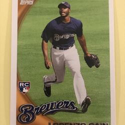 2010 Topps Update Baseball #US-173 Lorenzo Cain MILWAUKEE BREWERS Rookie Card 3