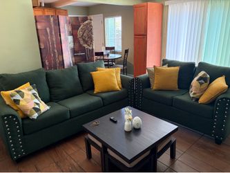 2pc Green couch