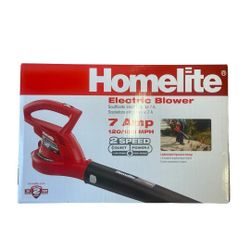 Homelite 150 MPH 233 CFM 7 Amp Electric Leaf Blower/Sweeper
