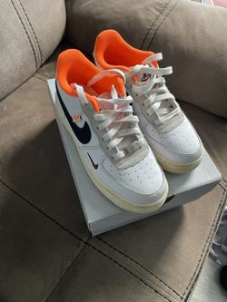 Air Force 1’s (white, Black & Orange) Tan Rim