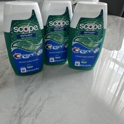 Crest Scope Outlast Toothpaste Bundle Of 3 