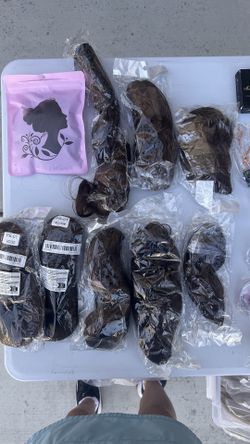 Assorted $1 Pony Tail Clip Auburn Brown Hair