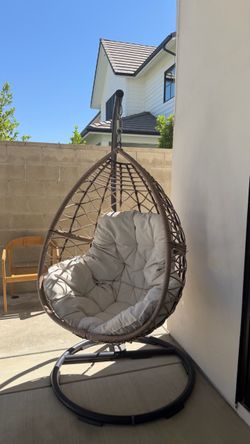 Hanging Egg Chair with Stand – Outdoor/Patio