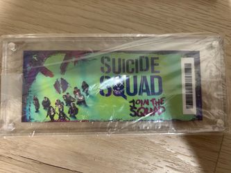 Suicide Squad (2016) “Join the Squad” Limited Edition Official Merchandise ticket/display piece,